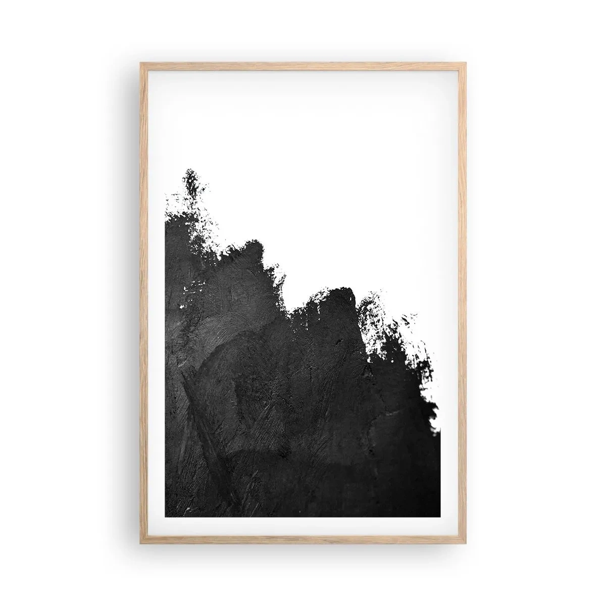 Pôster com moldura de carvalho claro - Elementos: terra - 61x91 cm