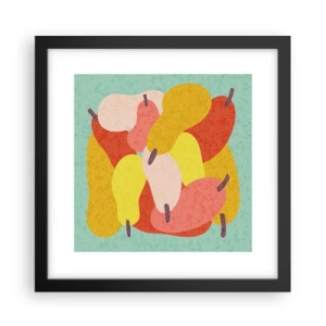 Pôster com moldura preta - Experimente o sol de verão - 30x30 cm