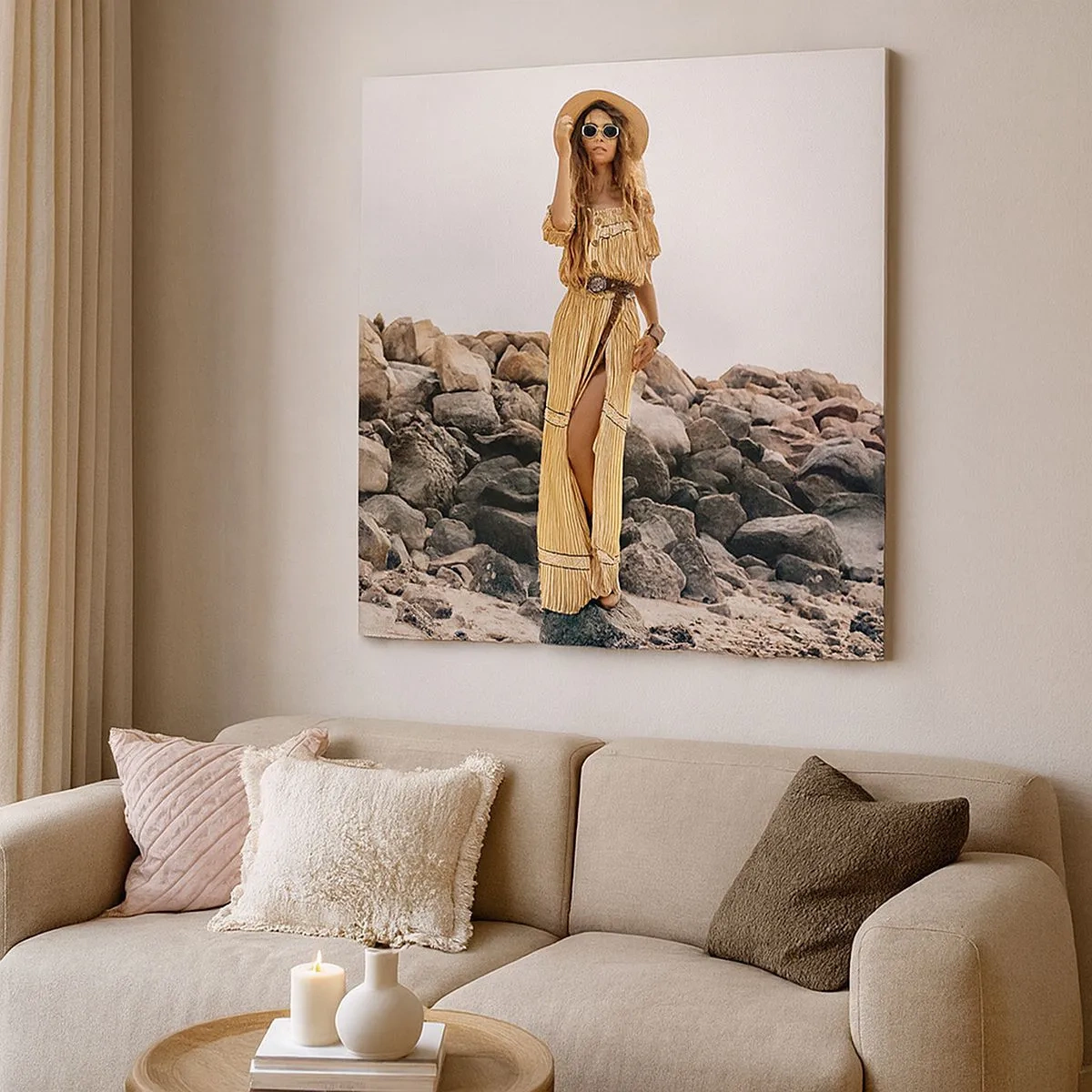 Quadro em tela - A magia das pedras - 30x30 cm