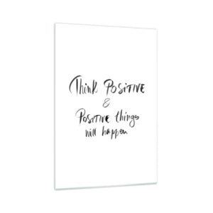 Quadro em vidro - Como viver? - 70x100 cm