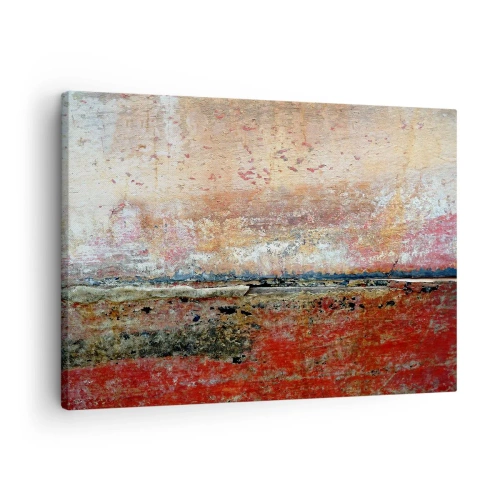 Quadro em tela - Uma composição abstrata inspirada no mar e na natureza. - 70x50cm - Talvez seja o mar - Decoração de parede moderna para a sala de estar e quarto ARTTOR