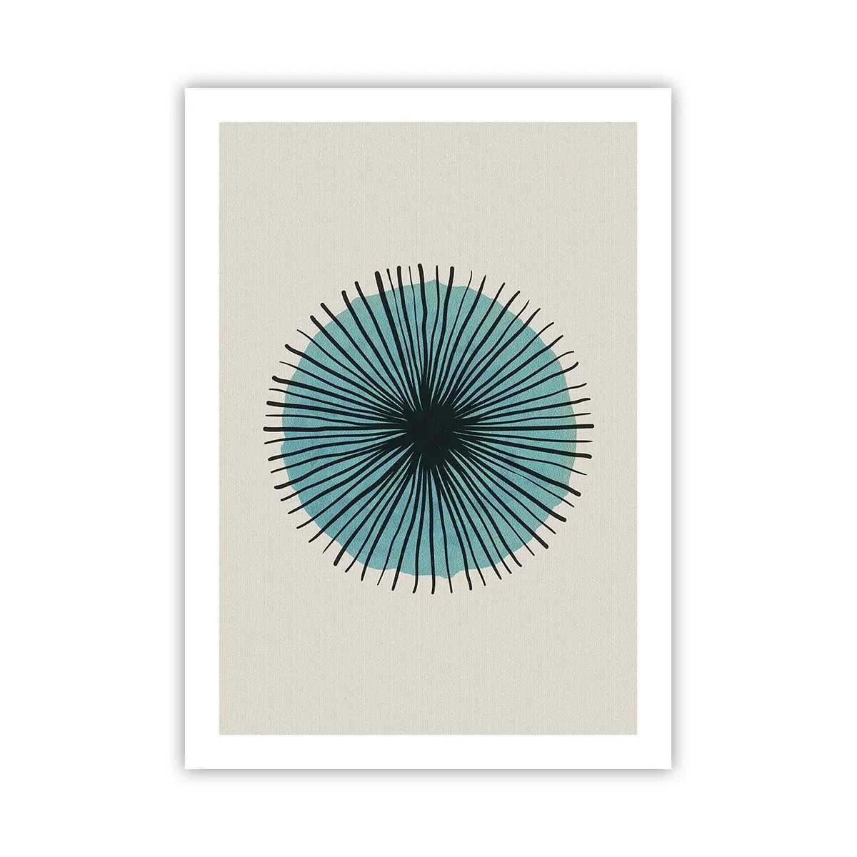 Pôster - Radiante sobre o azul - 50x70 cm