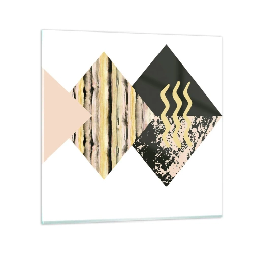 Quadro em vidro - Não é tão simples assim - 30x30 cm