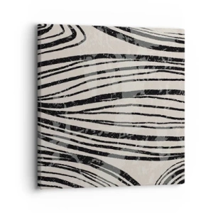 Quadro em tela - Piscina em linha - 30x30 cm