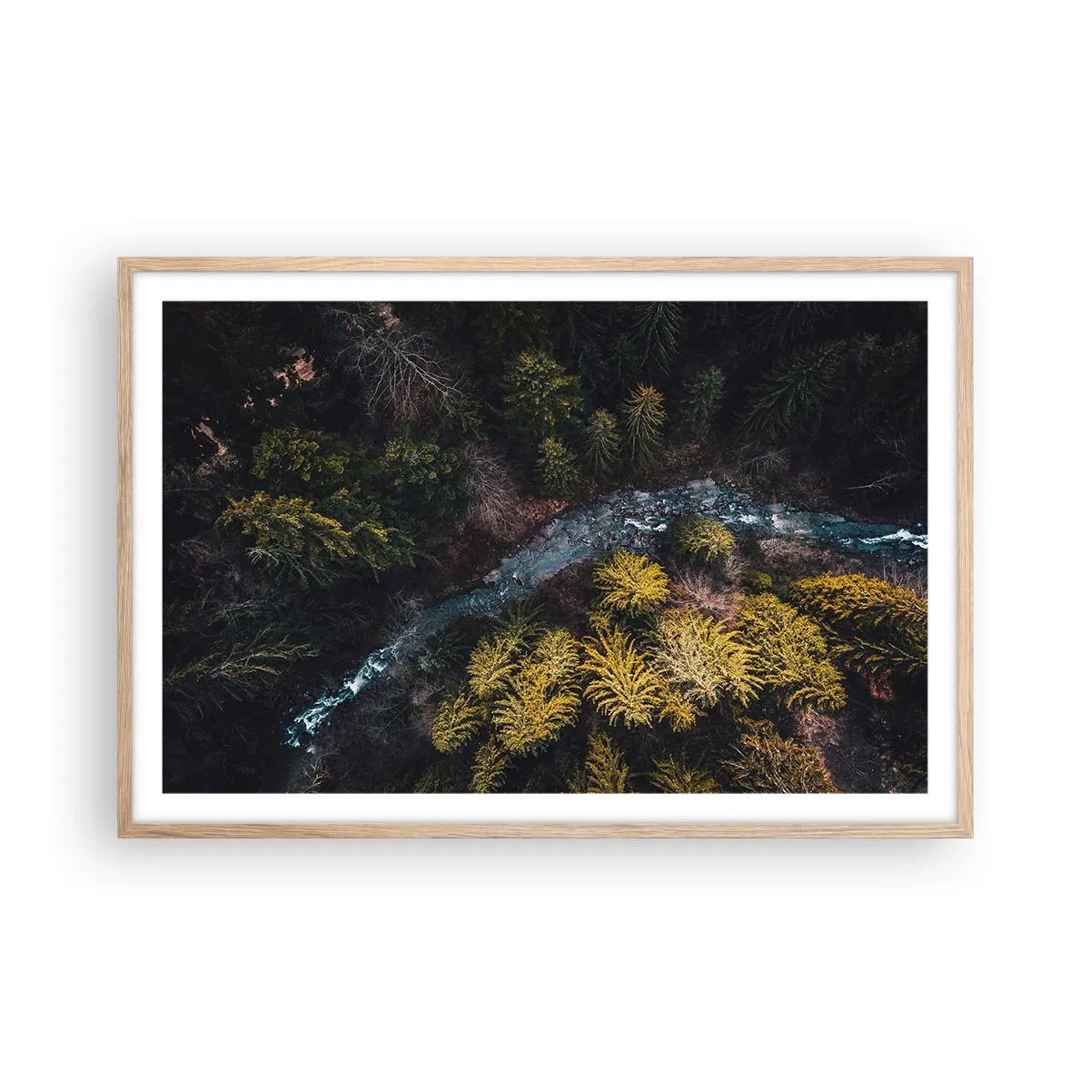 Pôster com moldura de carvalho claro - Rápido e cada vez mais rápido - 91x61 cm