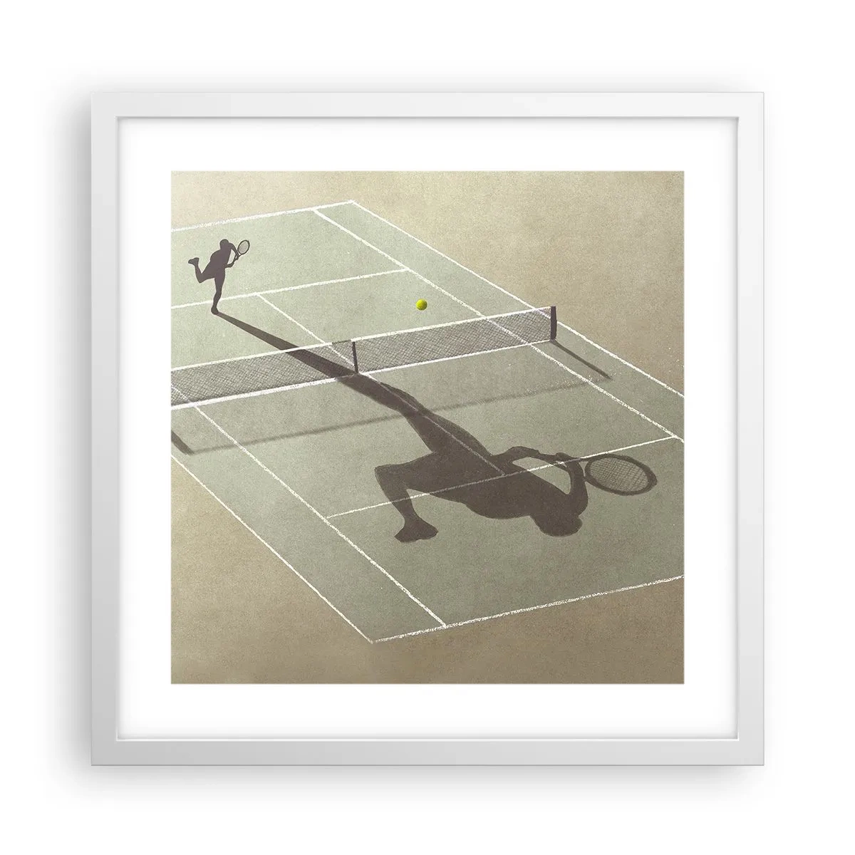 Pôster em moldura branca - Supera-te - 40x40 cm