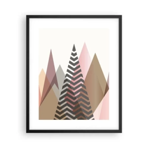 Pôster com moldura preta - Vista piramidal - 40x50 cm