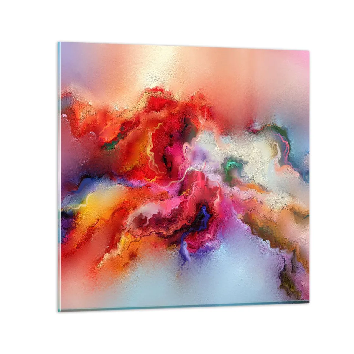 Quadro em vidro - Como capturar os sonhos - fumo - 50x50 cm