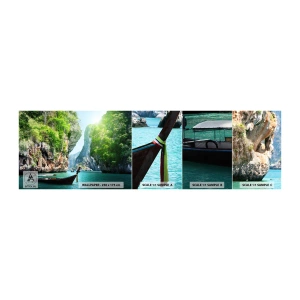 Amostra de Papel de Parede Standard Eco - Um convite para uma viagem exótica - Paisagem, Tailândia, Mar - 100x30 cm