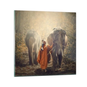Quadro em vidro - Compreensão completa - 70x70 cm