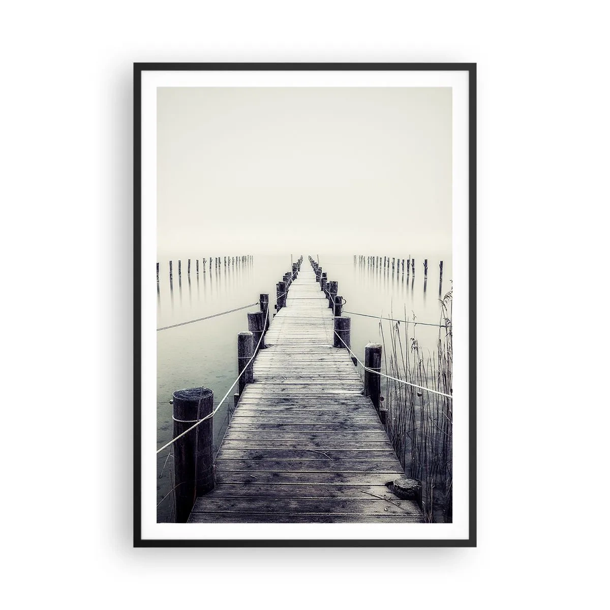 Pôster com moldura preta - Mergulhe em paz - 70x100 cm