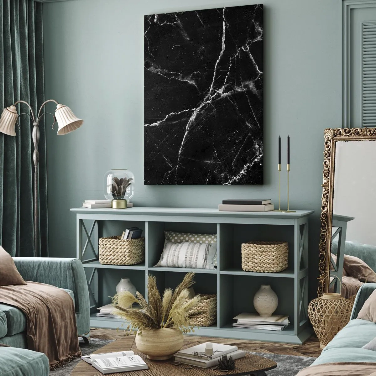 Quadro em tela - A vida secreta da pedra - 65x120 cm