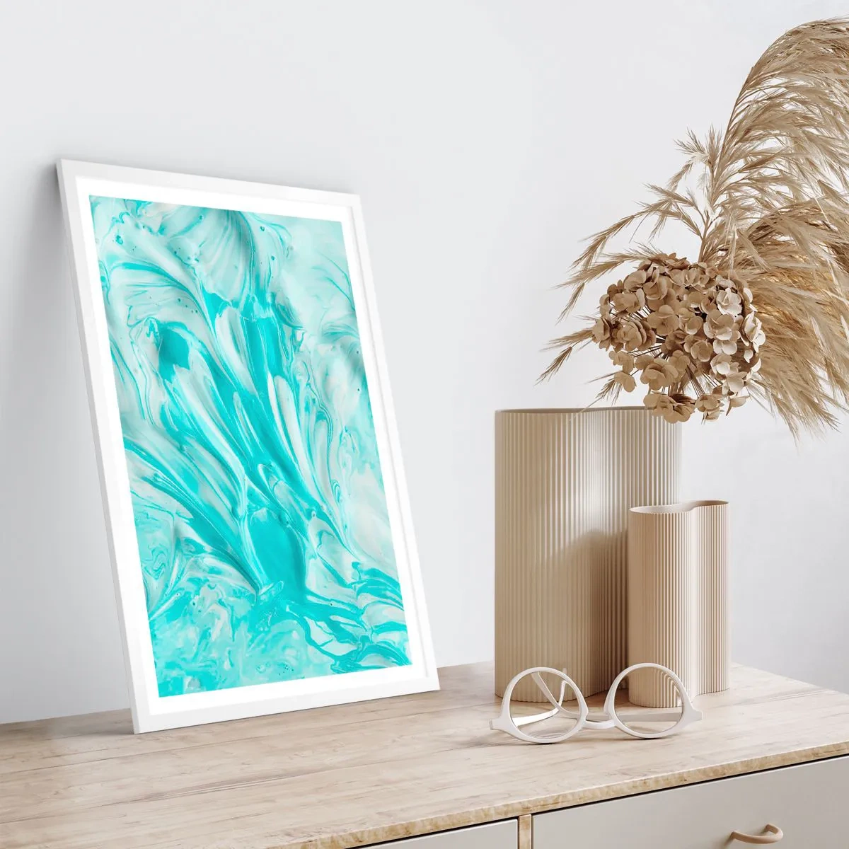 Pôster em moldura branca - Juntos para sempre - 40x50 cm