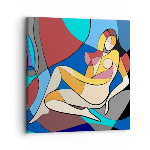 Quadro em tela - Acto cubista - 30x30 cm