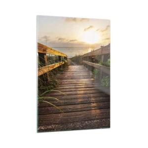 Quadro em vidro - Direto para a costa - 50x70 cm