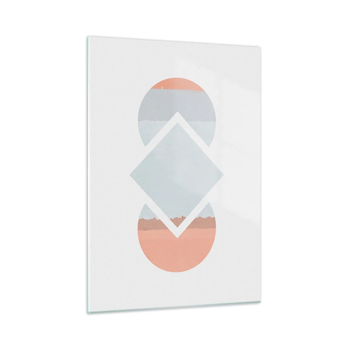 Quadro em vidro - A situação é clara - 50x70 cm