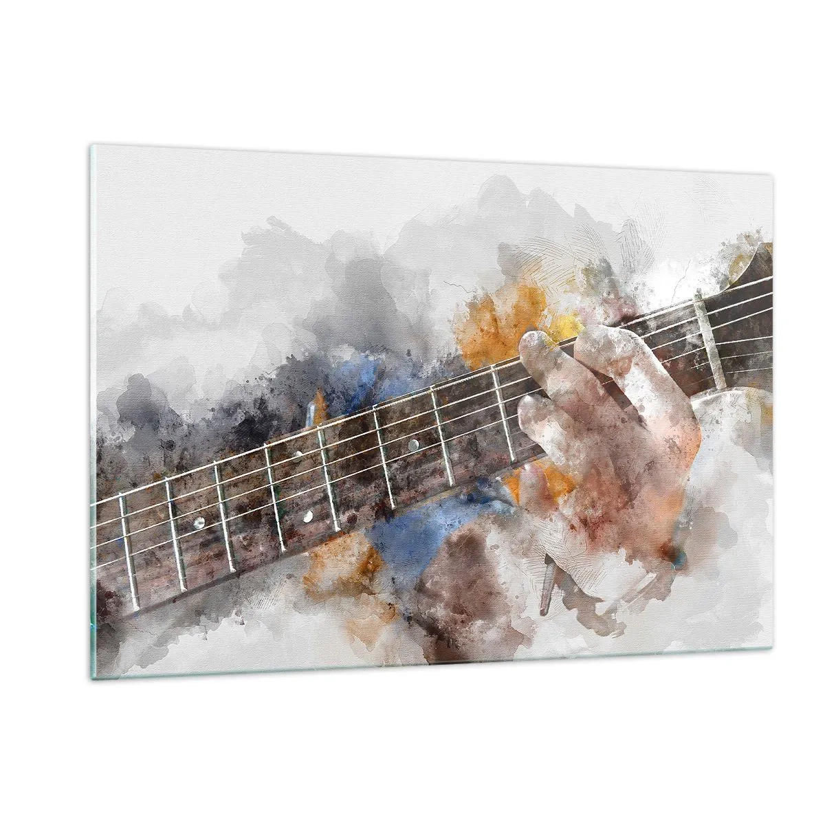 Quadro em vidro - Poesia entre as cordas - 120x80 cm