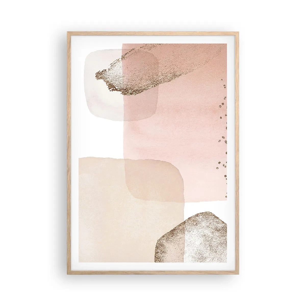 Pôster com moldura de carvalho claro - Olhar através da cor - 70x100 cm