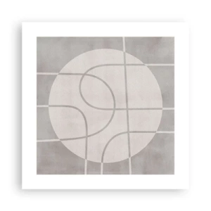 Pôster - Circular e direto - 40x40 cm