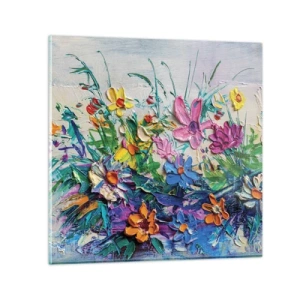 Quadro em vidro - Não é de todo natureza morta - 30x30 cm
