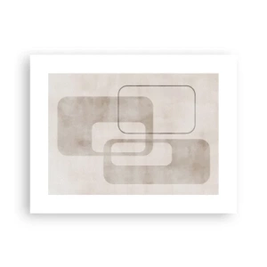 Pôster - Argamassa geométrica - 40x30 cm