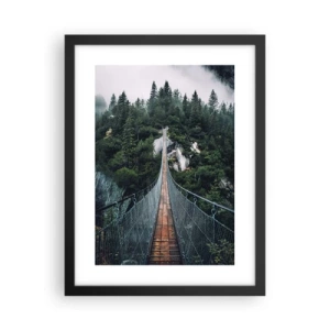 Pôster com moldura preta - Apenas para águias - 30x40 cm