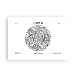 Pôster - Anatomia de Madri - 70x50 cm