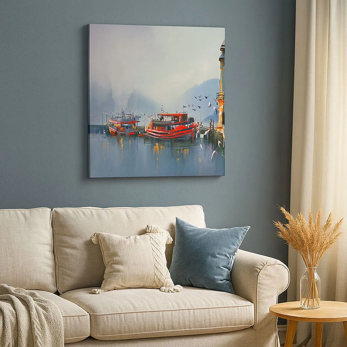 Quadro em tela - No fim do mundo - 30x30 cm