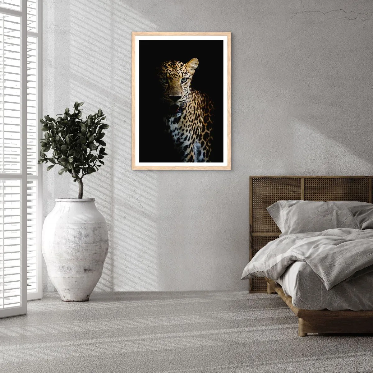 Pôster com moldura de carvalho claro - Beleza escura - 61x91 cm