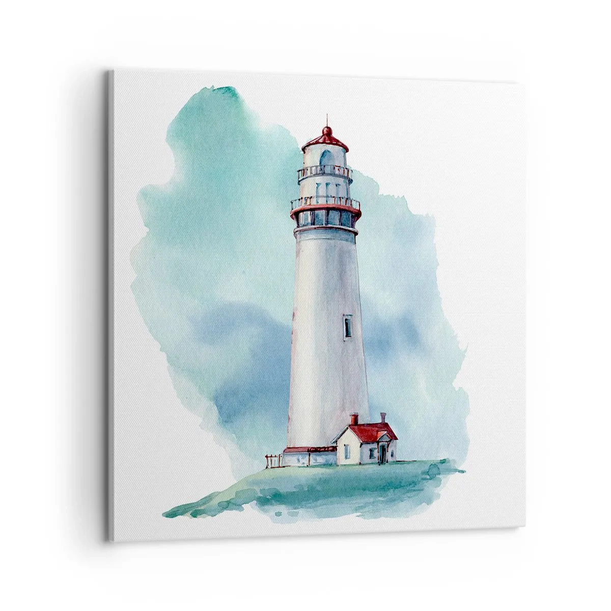 Quadro em tela - A gentil irmã do azul - 60x60 cm