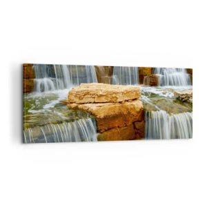 Quadro em tela - Escadas para o céu - 100x40 cm