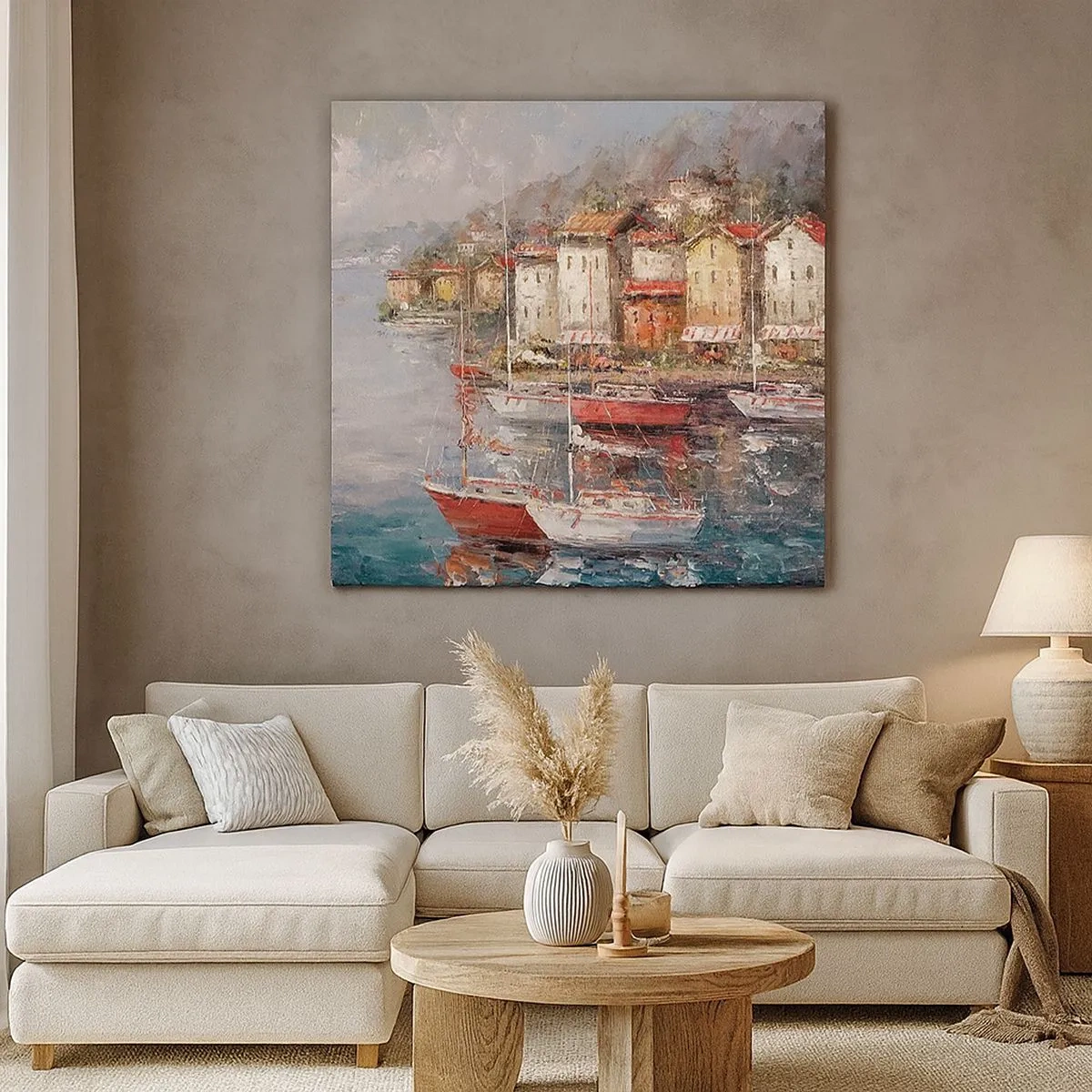 Quadro em tela - Refúgio romântico - 30x30 cm