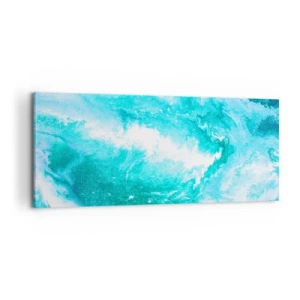 Quadro em tela - No núcleo da água - 100x40 cm