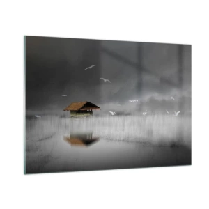 Quadro em vidro - Abrigo da chuva - 100x70 cm