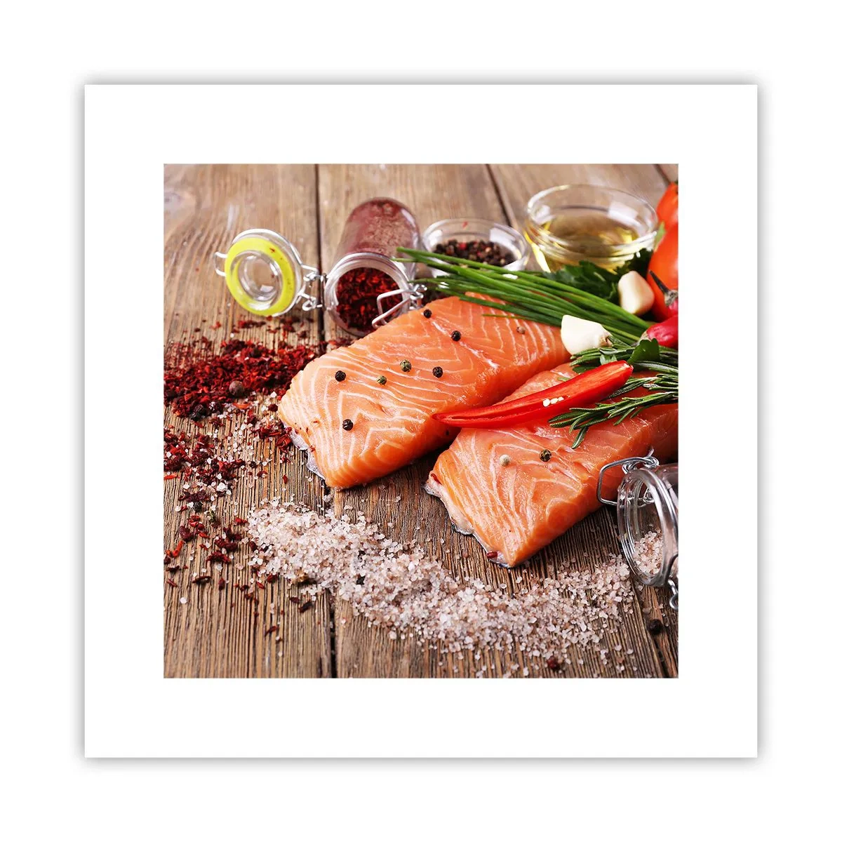 Pôster - Aventura norueguesa na cozinha - 30x30 cm