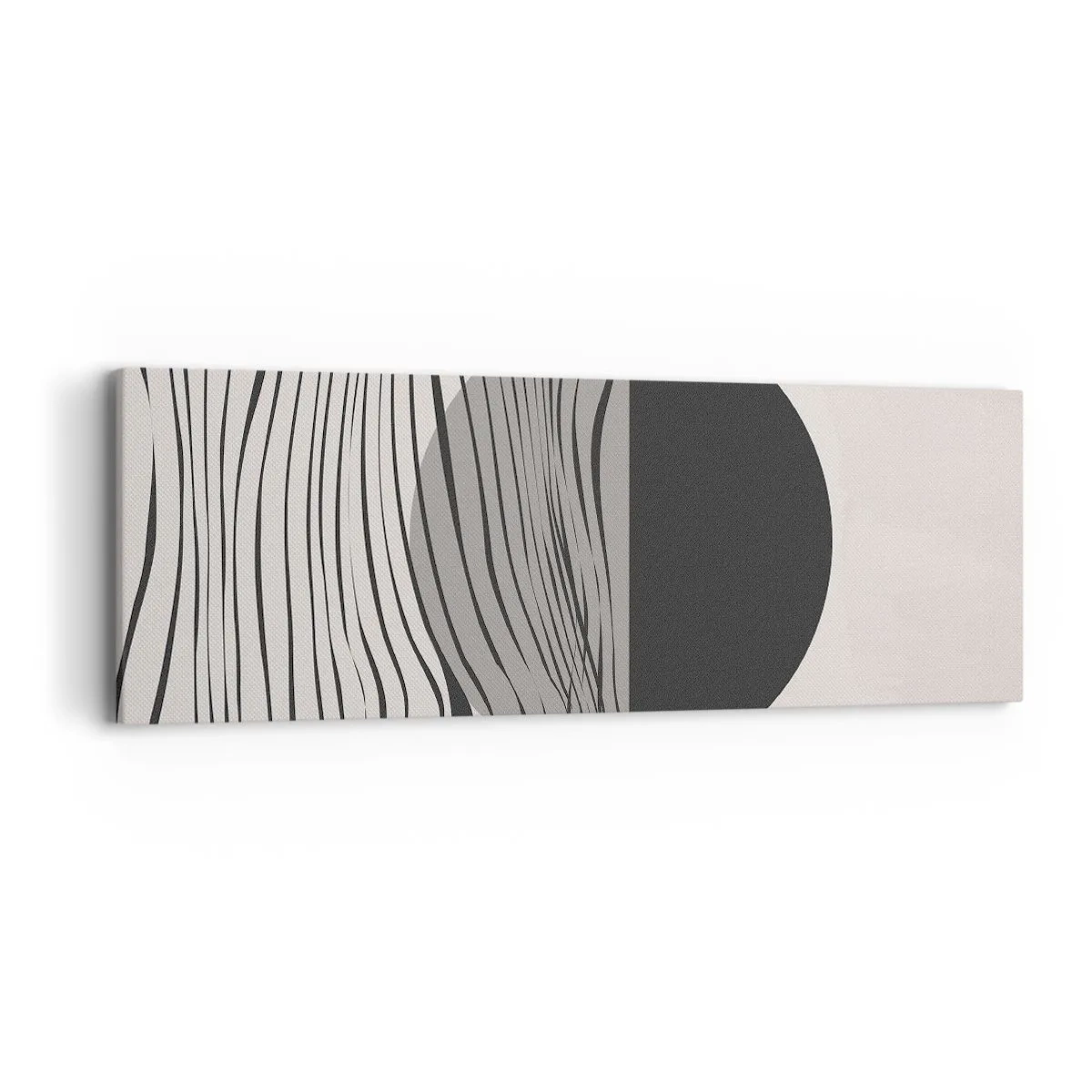 Quadro em tela - Composição da metade - 90x30 cm