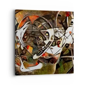 Quadro em tela - Consegue ouvir o movimento? - 40x40 cm
