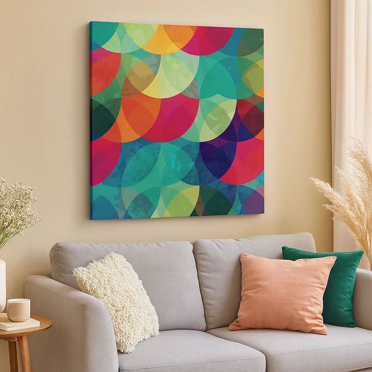 Quadro em tela - Ascensão às cores - 30x30 cm