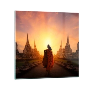 Quadro em vidro - Em paz para a eternidade - 50x50 cm