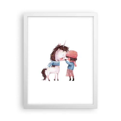 Pôster em moldura branca - Conto do inverno - 30x40 cm