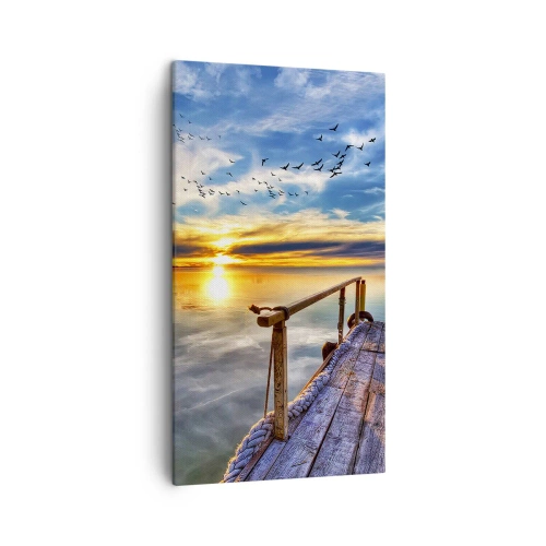 Quadro em tela - O vento descansa - 45x80 cm