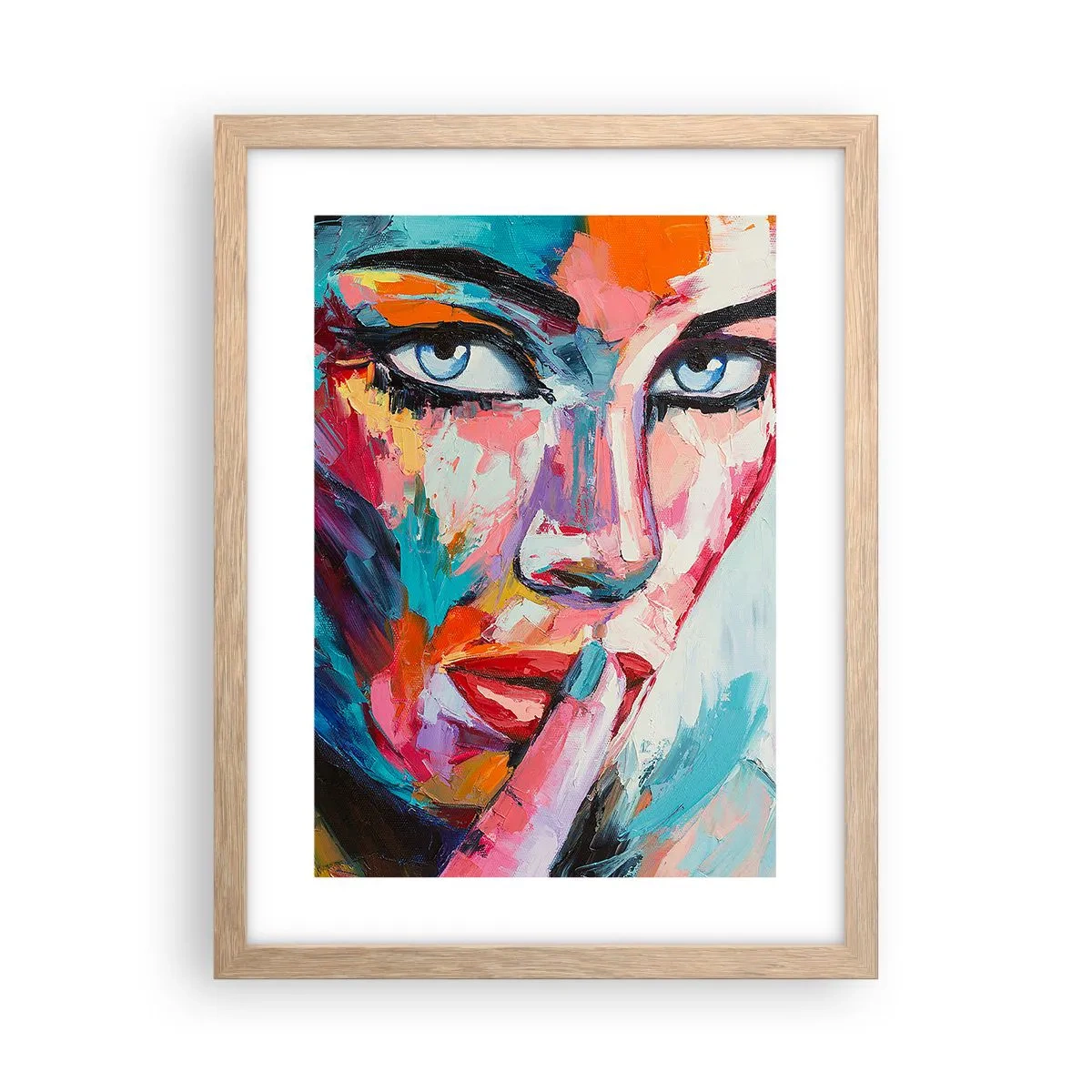 Pôster com moldura de carvalho claro - O nosso primeiro segredo - 30x40 cm