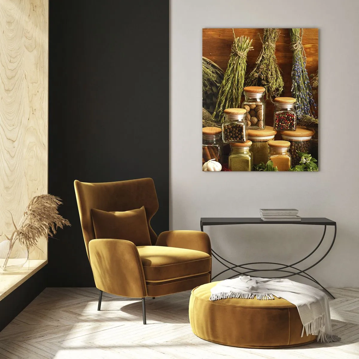 Quadro em vidro - Magias da cozinha - 70x100 cm