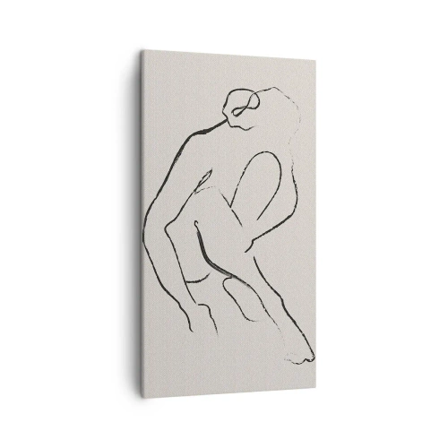 Quadro em tela - Esboço íntimo - 45x80 cm