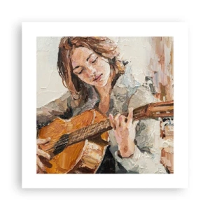 Pôster - Concerto de violão e coração de rapariga - 40x40 cm