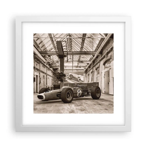 Pôster em moldura branca - O descanso do vencedor - 30x30 cm