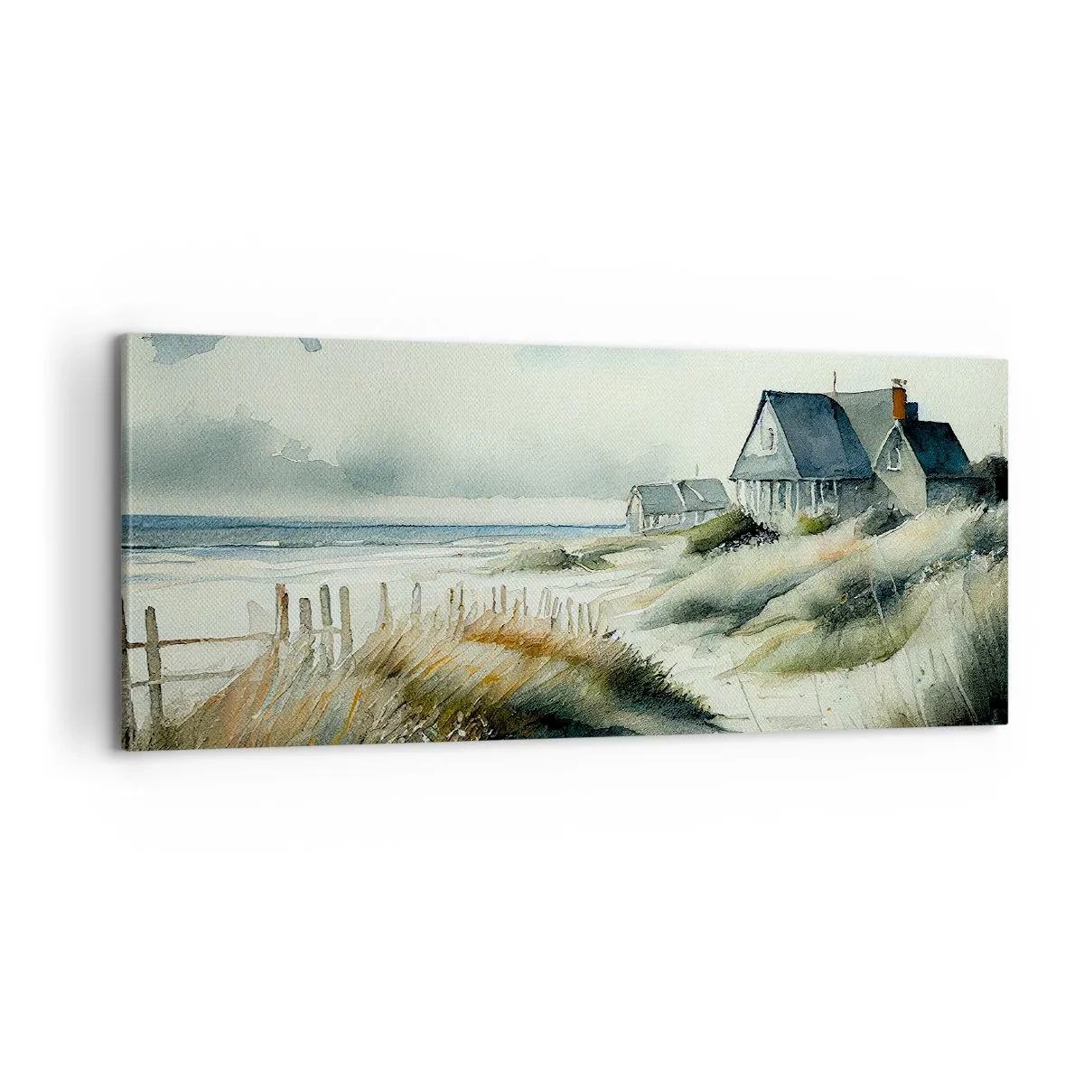 Quadro em tela - Longe da agitação - 100x40 cm