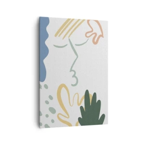 Quadro em tela - Beijo de flores - 70x100 cm