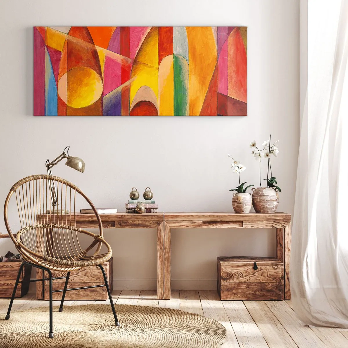 Quadro em tela - Catedral do Sol - 100x40 cm