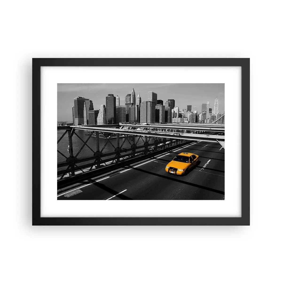 Pôster com moldura preta - A cor da cidade grande - 40x30 cm